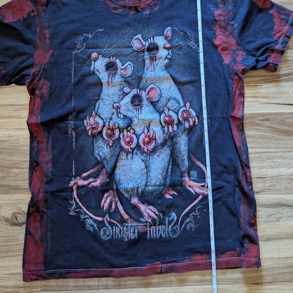 Sinister Fables by Get Down Art, Three Blind Mice, Men's Graphic Tee, M - Picture 6 of 7
